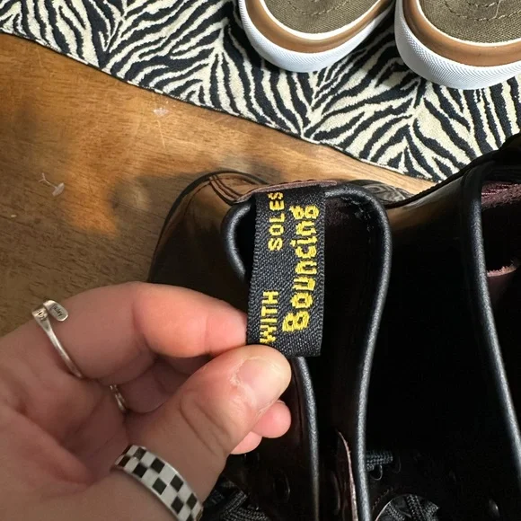 Dr. Martens Burgundy Combat Boots - Picture 10 of 10